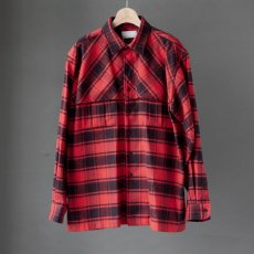 画像10: 【30%OFF】bettaku relax mackinaw shirts jacket - CHECK NEL RED (10)
