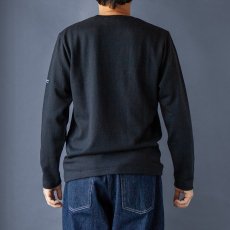 画像3: リネンウールモンスターオンス長袖Tシャツ｜ブラック (3)