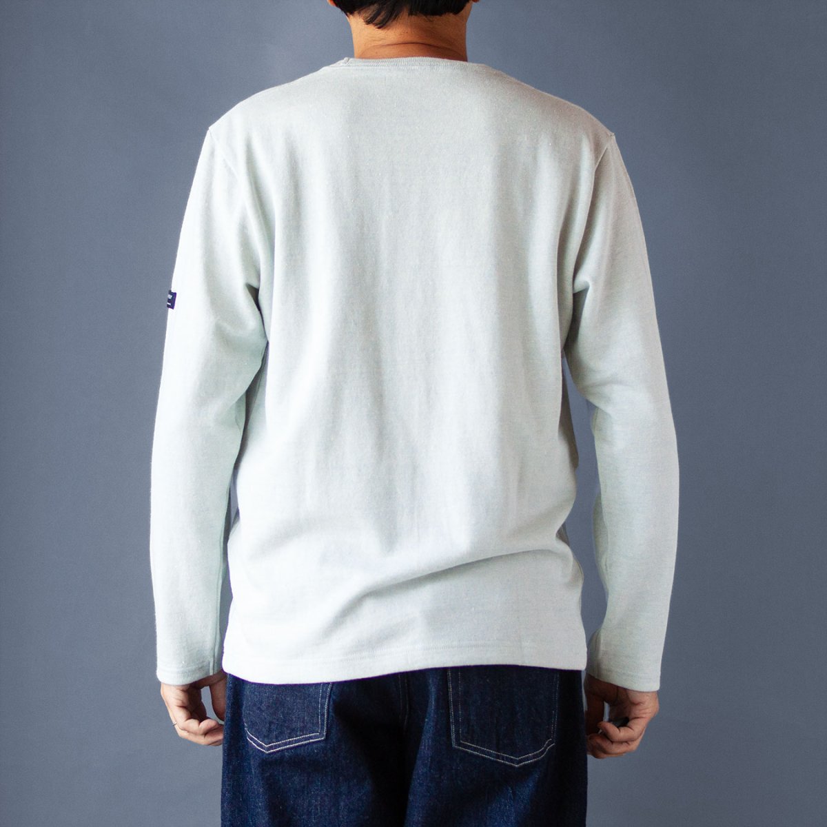 画像3: リネンウールモンスターオンス長袖Tシャツ｜ミスト (3)