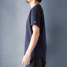 画像3: オーガニック超長綿タック衿Tシャツ｜ネイビー杢 (3)