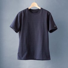 画像5: オーガニック超長綿タック衿Tシャツ｜ネイビー杢 (5)