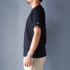 画像3: オーガニック超長綿タック衿Tシャツ｜ブラック (3)