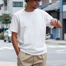 画像1: オーガニック超長綿タック衿Tシャツ｜ホワイト (1)