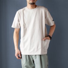 画像1: ペルー超長綿サイドポケットTシャツ｜ベージュ (1)
