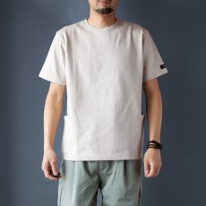 画像2: ペルー超長綿サイドポケットTシャツ｜ベージュ (2)
