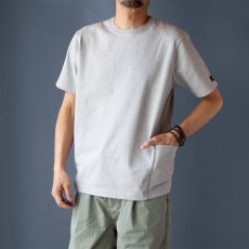 画像1: ペルー超長綿サイドポケットTシャツ｜グレー (1)