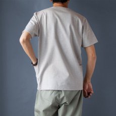 画像4: ペルー超長綿サイドポケットTシャツ｜グレー (4)