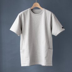 画像5: ペルー超長綿サイドポケットTシャツ｜グレー (5)