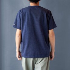 画像4: ペルー超長綿サイドポケットTシャツ｜インクブルー (4)