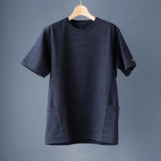 画像5: ペルー超長綿サイドポケットTシャツ｜ネイビー (5)