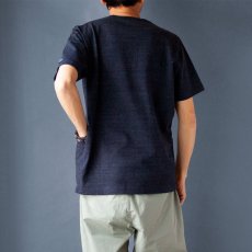 画像4: ペルー超長綿サイドポケットTシャツ｜ネイビー (4)
