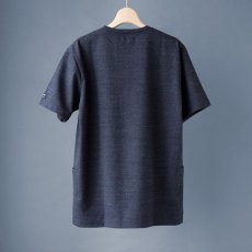 画像6: ペルー超長綿サイドポケットTシャツ｜ネイビー (6)