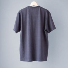 画像6: リネンコットンヘンリーネックTシャツ｜ネイビー (6)