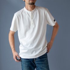 画像2: リネンコットンヘンリーネックTシャツ｜ホワイト (2)