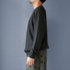 画像2: リネンウールクルーネックセーター｜グリーン (2)