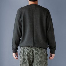 画像3: リネンウールクルーネックセーター｜グリーン (3)