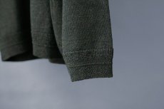 画像8: リネンウールクルーネックセーター｜グリーン (8)