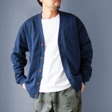 画像2: コットンワイドカーディガン｜ネイビー (2)