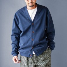 画像3: コットンワイドカーディガン｜ネイビー (3)