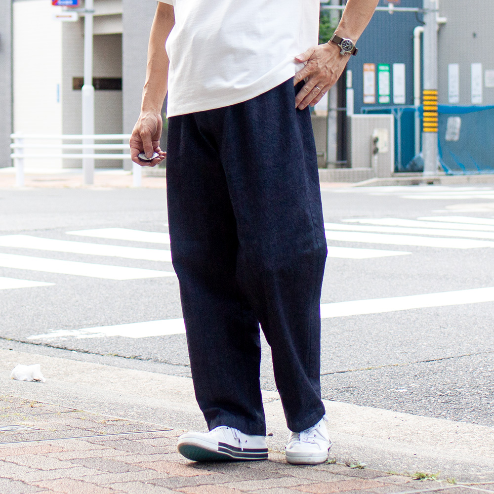 9.5oz DENIM WIDE EASY PANTS 入荷!