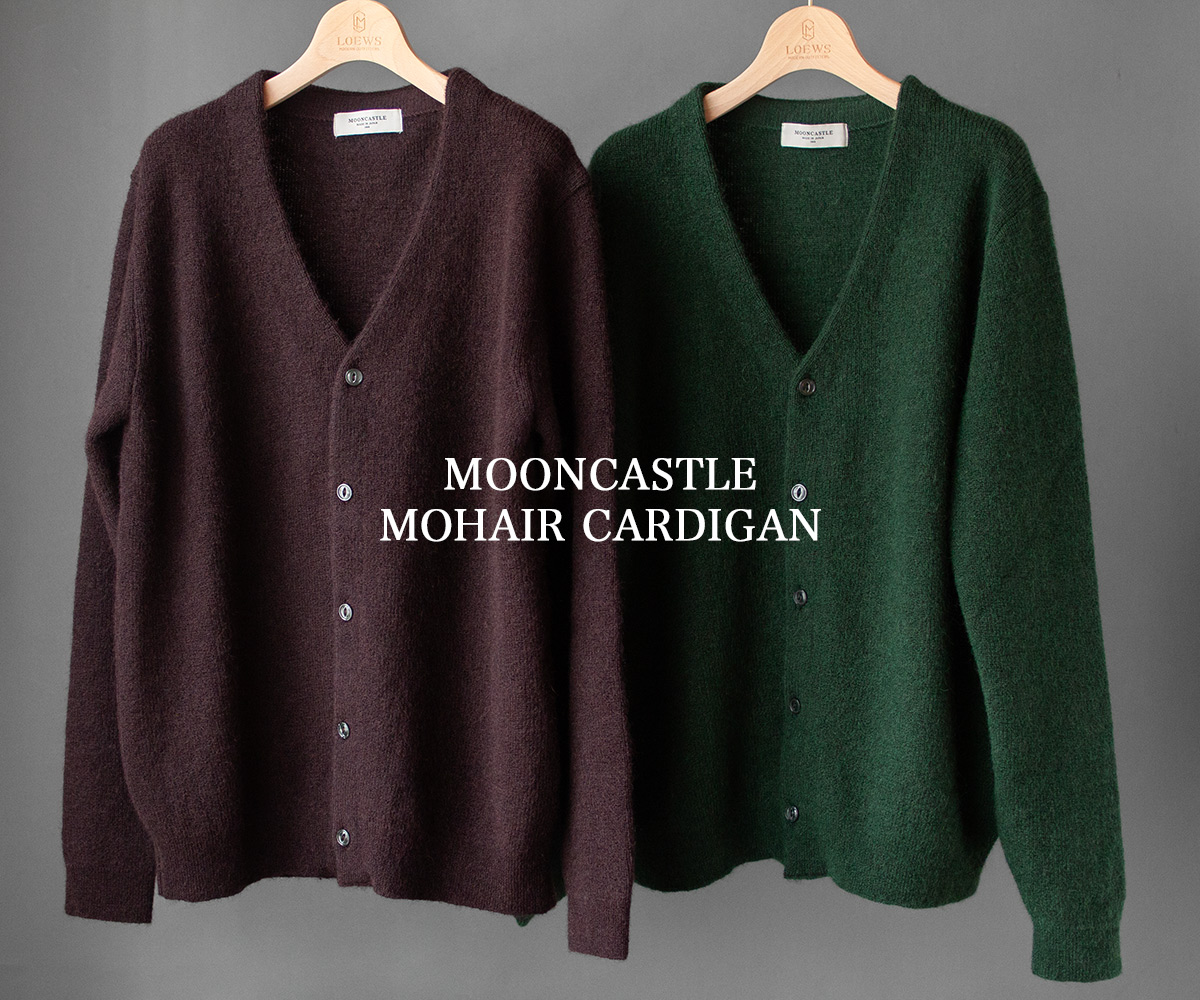 今年も入荷しました『MOONCASTLE MOHAIR CARDIGAN』