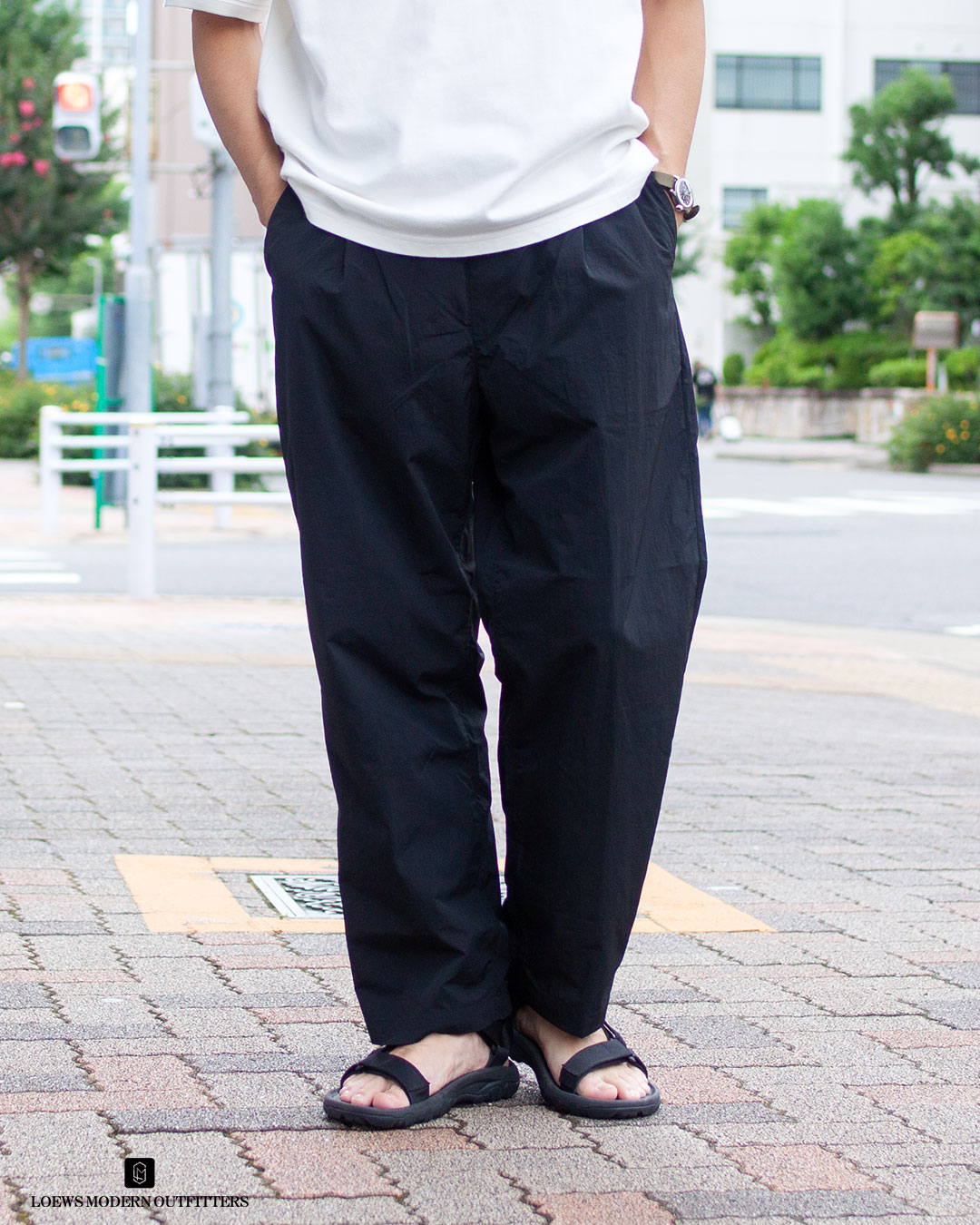 TUSSER NYLON LIGHT PANTS｜BLACK