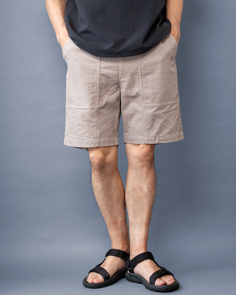 CORDUROY SHORT PANTS｜GREY