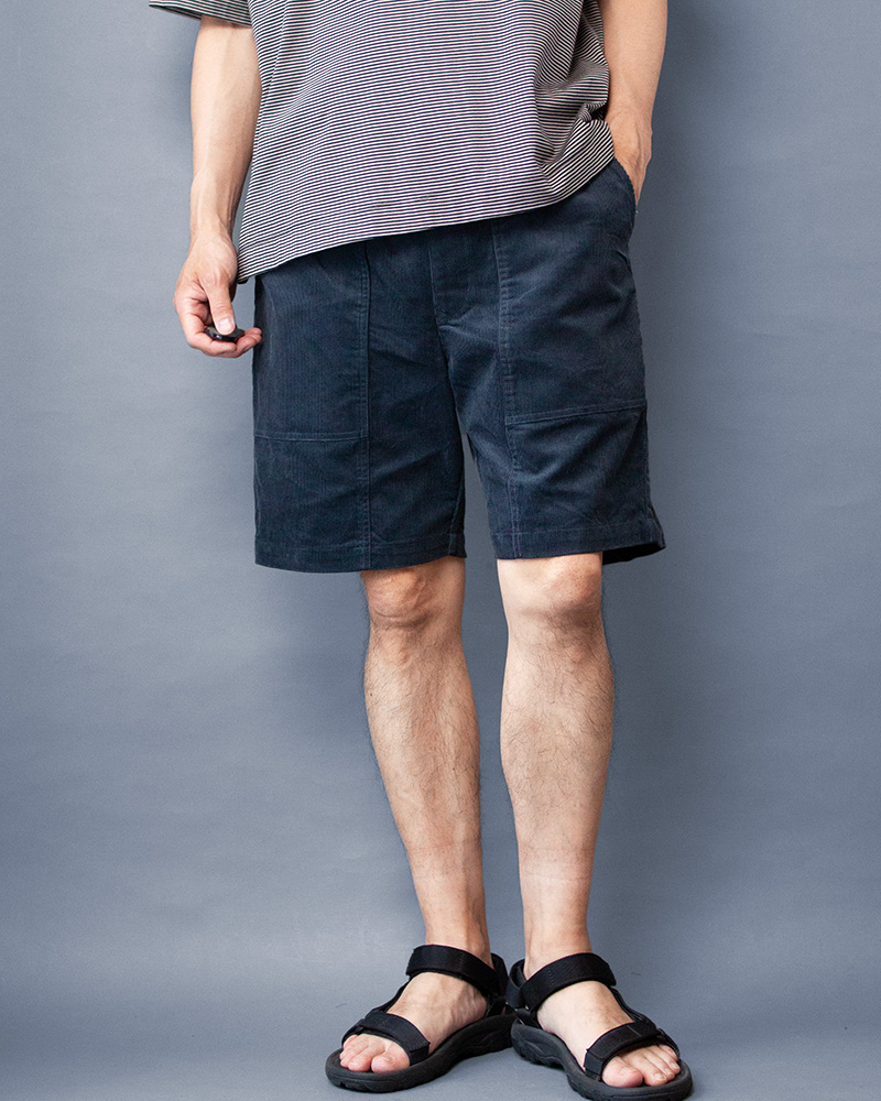 CORDUROY SHORT PANTS｜NAVY