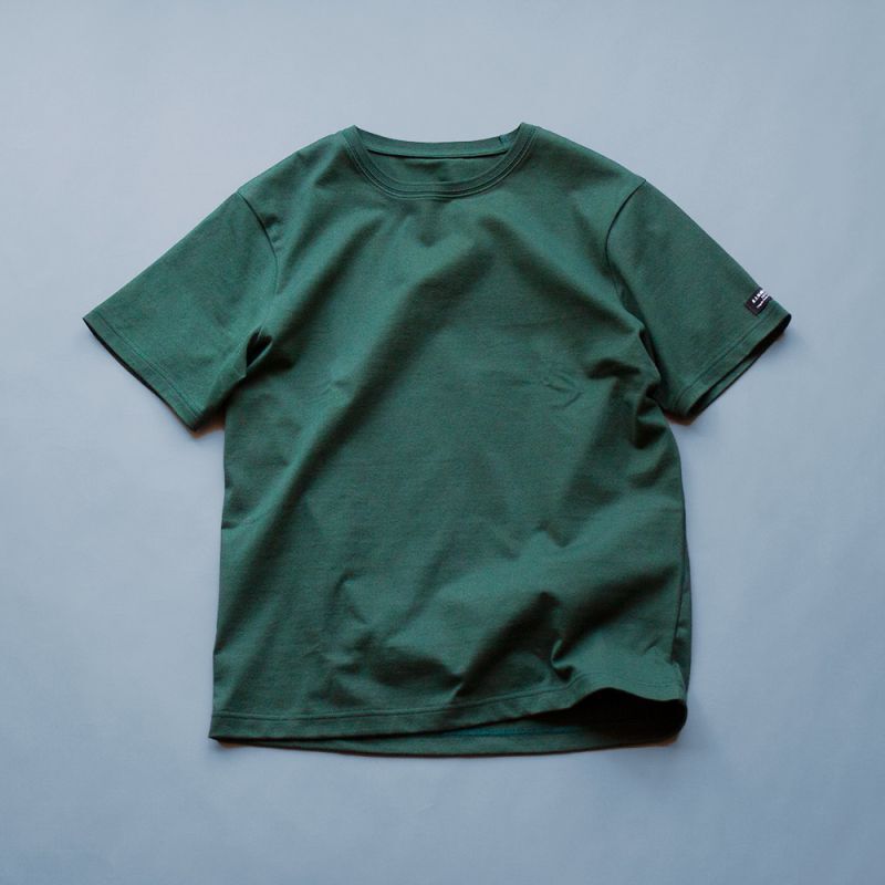 オーガニック超長綿タック衿Tシャツ｜ForestGreen