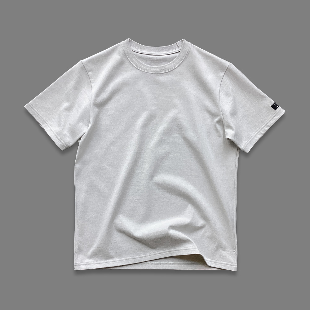 スーピマ超長綿強撚Tシャツ｜シルバーグレー